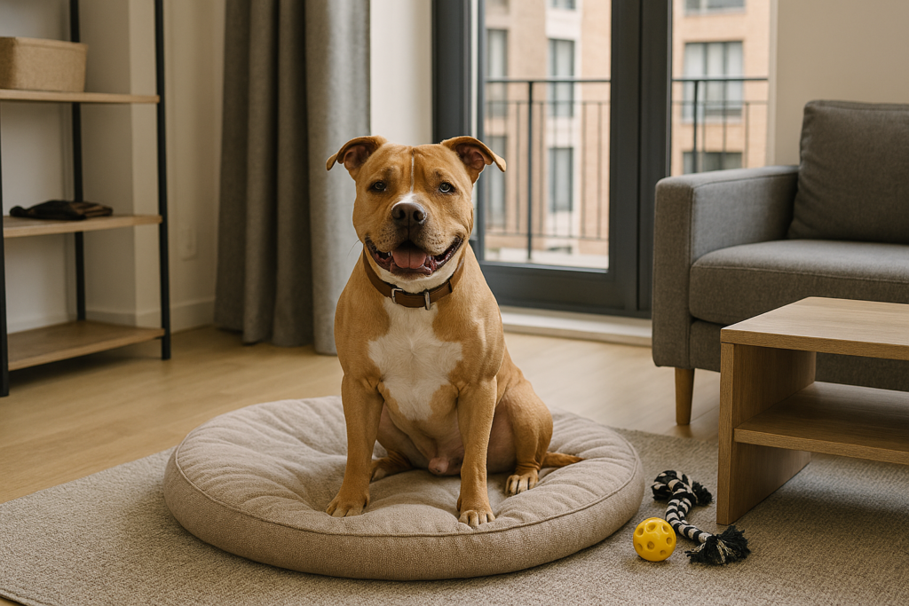 Living with a Pitbull in Apartments or Cities